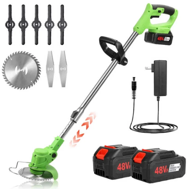 Weed Trimmers Motocositoare Electrica cu 2 Acumulatori si Accesorii CMP1823, Sistem Fara Fir, Motor Electric de Putere, Autonomie Extinsa, Design Ergonomic, Pentru