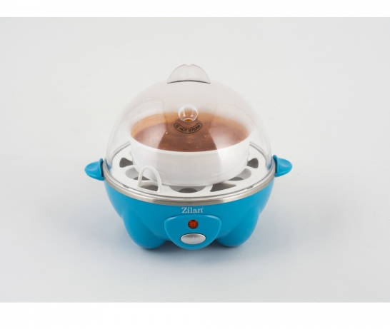 Fierbator de oua ZİLAN ZLN-8068, 360 W, Capacitate 7 oua, Albastru