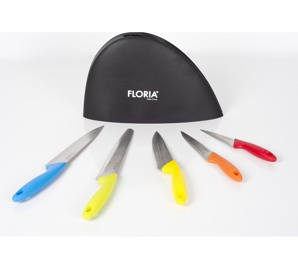 Set cutite 5 piese cu suport Floria ZLN-1150
