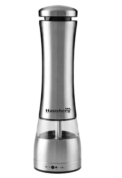 Rasnita sare/piper Hausberg HB-H7650, Electrica - corp din inox 22 cm