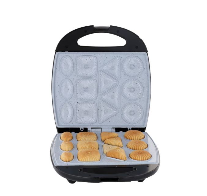 Aparat pentru biscuiti Hausberg HB-3563NG, 1300W, Capacitate 13 biscuiti, Negru