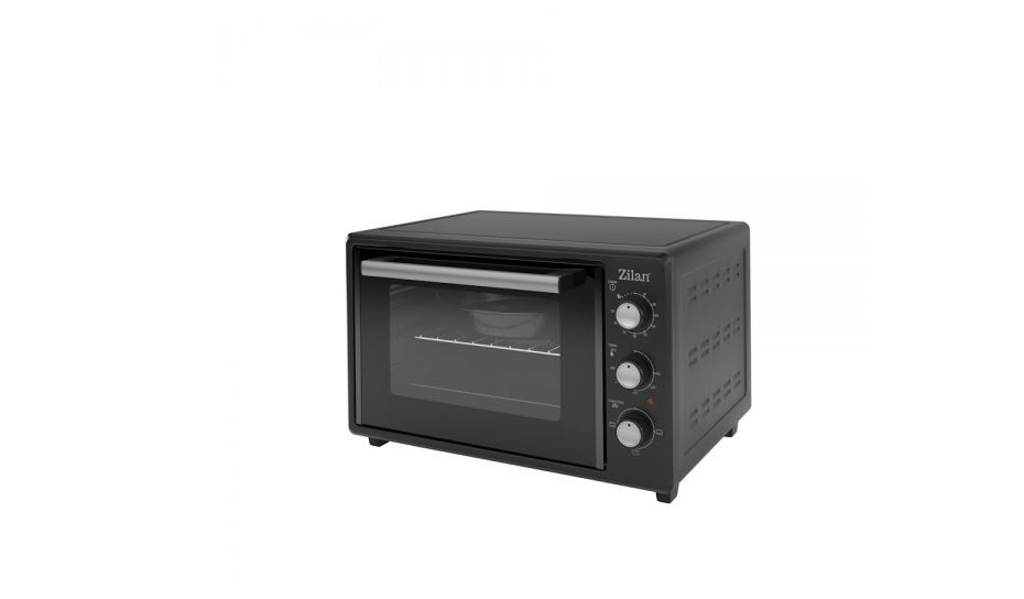 Cuptor electric Zilan ZLN8894 Negru, capacitate 35 litri, geam dublu, putere 1800 W