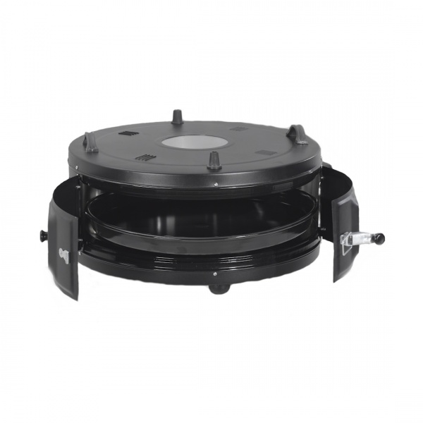 Cuptor rotund Negru, putere 1200W, diametru 45 cm Zilan ZLN8917