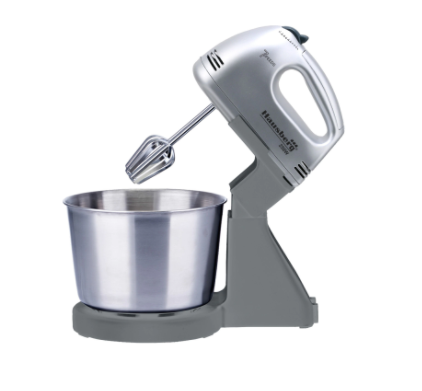 Mixer Cu Bol HAUSBERG HB-3551GR, 7 viteze, putere 250W, BOL DIN INOX DE 2L, Gri