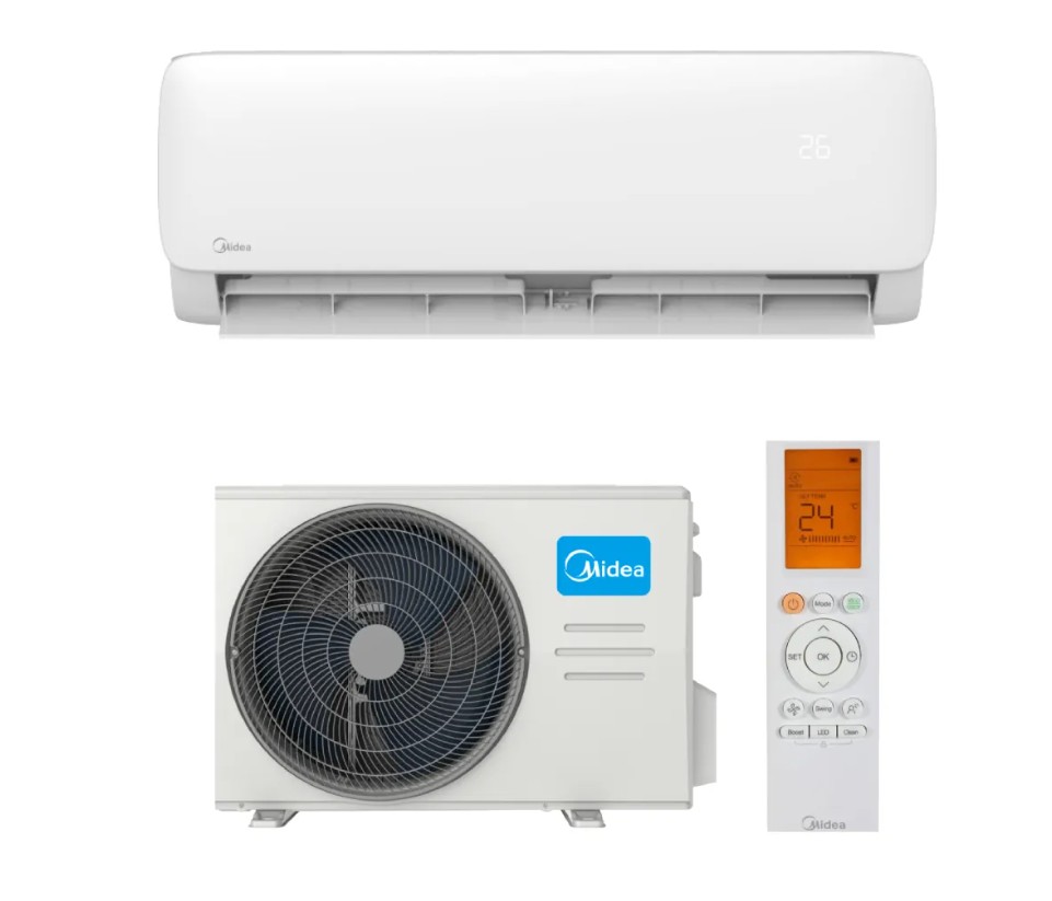 Midea Aparat de aer conditionat Midea Xtreme Fresh MSAGAU-09HRFN8-MOX133-09HFN8 Inverter 9000 BTU, Wi-fi, Gear Shift, filtrare dubla si lampa UV,