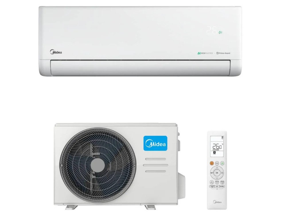 Midea Aparat de aer conditionat Midea Solstice EZ-12RD6-MX2H-12RD6 Inverter 12000 BTU, Wi-Fi, AI EcoMaster, 180° Air Flow, Air Magic+, Prime Guard, i-Sleep