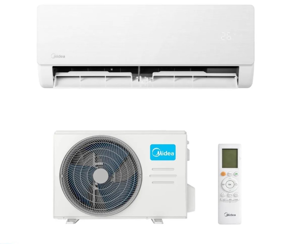 Midea Aparat de aer conditionat Midea Solunar Lite MGPXV-09RD0-MGPXV-09RD0 Inverter 9000 BTU, Wi-Fi, AI EcoMaster, mod silentios, 56°C-Clean, Prime Guard
