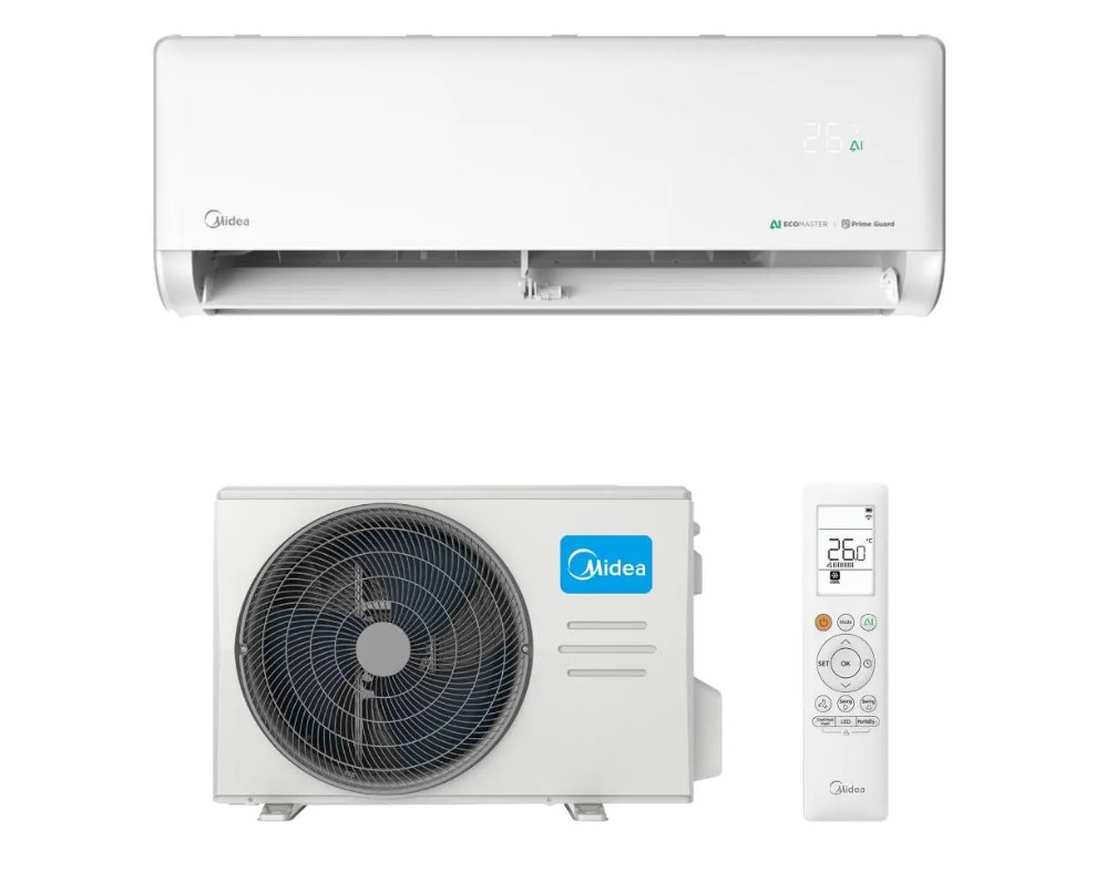 Midea Aparat de aer conditionat Midea Solunar Lite MGPXV-12RD0-MGPXV-12RD0 Inverter 12000 BTU, Wi-Fi, AI EcoMaster, mod silentios, 56°C-Clean, Prime Guard