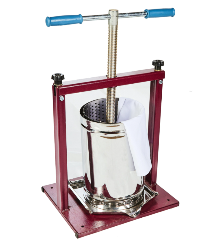 Teasc / Presa pentru struguri din Inox, 10L, VILEN, cu golire rapida