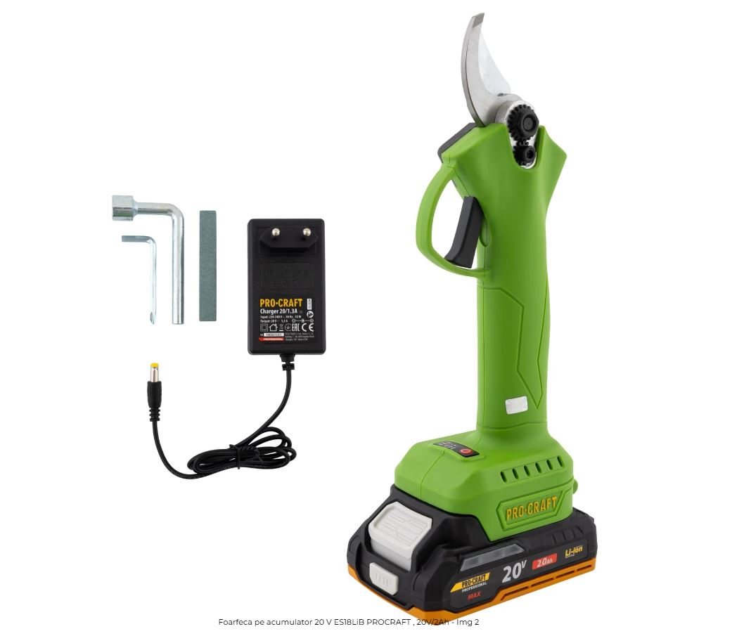 Gardening Foarfeca PROCRAFT ES18LiB pe acumulator 20V/ 4Ah