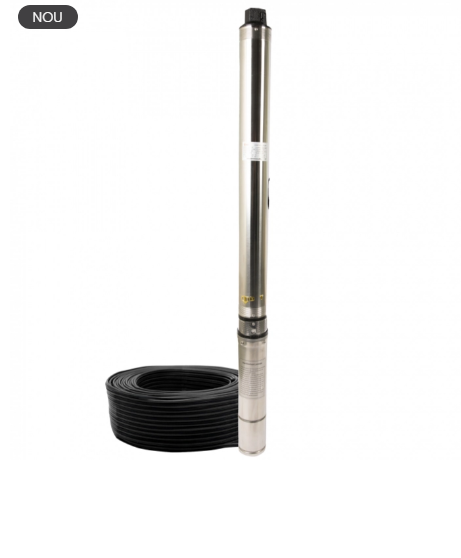 Pompa submersibila de mare adancime, DDT, 4SDM2-24, 2800 W, Inox, 24 turbine, 12 mc/h , adancime 200 m