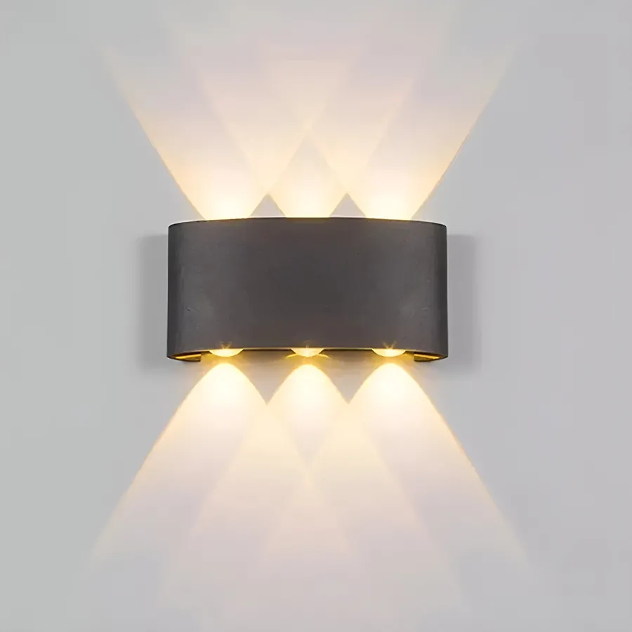 Wall Light Fixtures Aplica LED Gina Exterior, 6W, Negru, 3000K