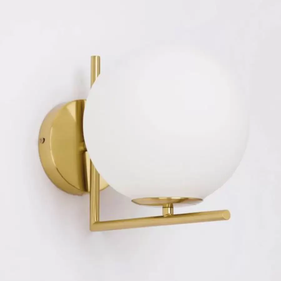 Wall Light Fixtures Aplica Marrie 1x E27 Alb Auriu