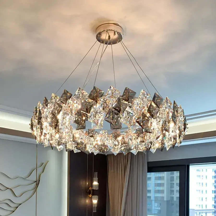 Chandeliers Candelabru Cristal Arian 8x E27 Diametru 60cm Auriu