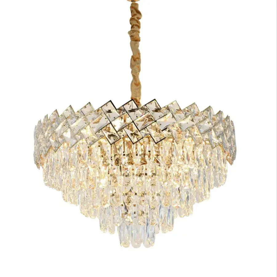 Chandeliers Candelabru Cristal Villante 10x E27 Auriu