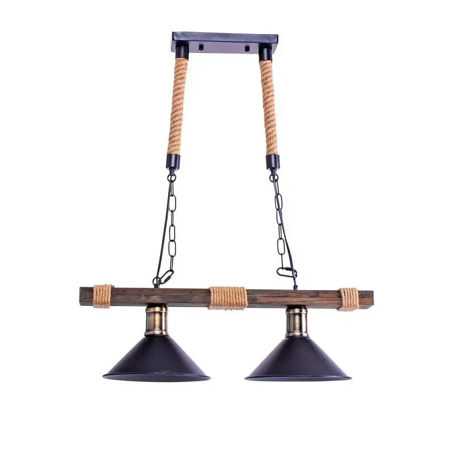 Chandeliers Lustra Traditionala, 2*E27, Maro, Metal si Sfoara