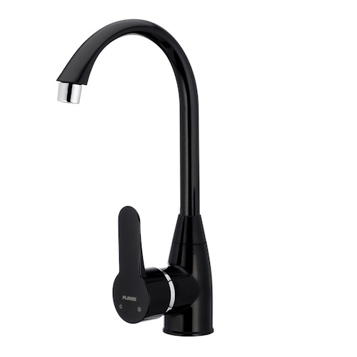 PLAMIX Baterie bucatarie din plastic PLAMIX Mario-011 Black