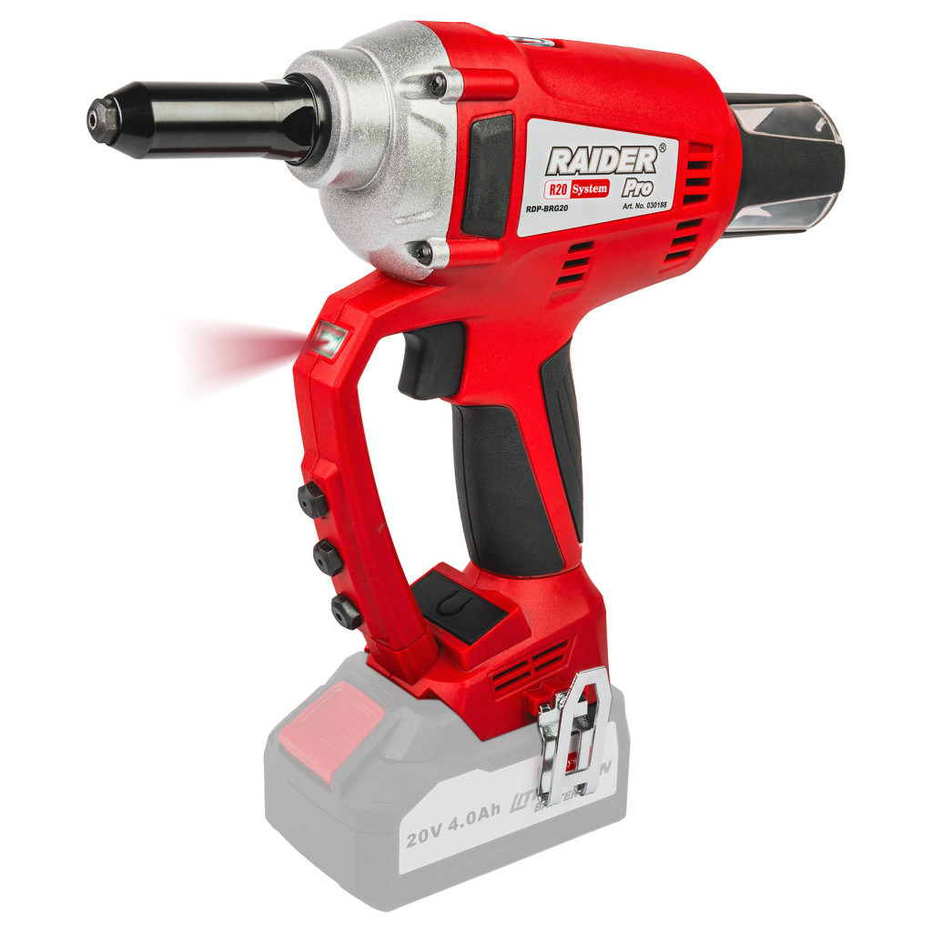 vertuo pop roja R20 Pistol nituri pop brushless 20000N valiza Solo RDP-BRG20