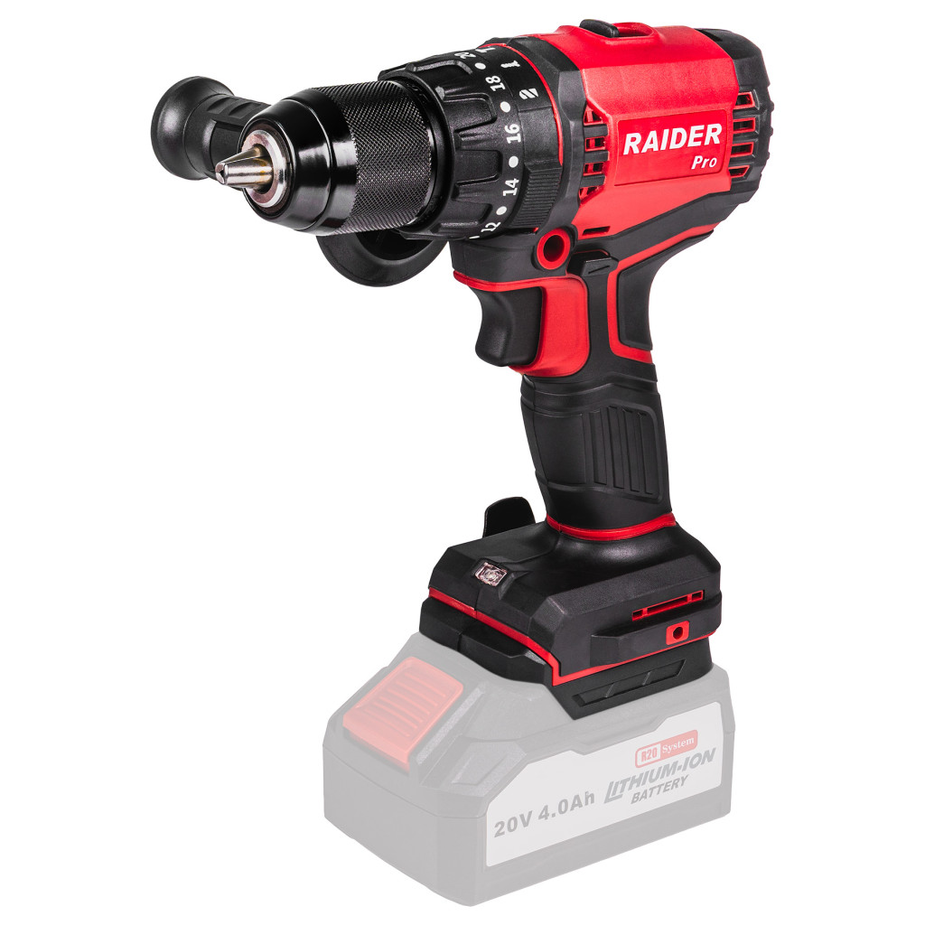 bormasina R20 Bormasina cu percutie brushless 13mm60Nm Solo RDP-YBID20