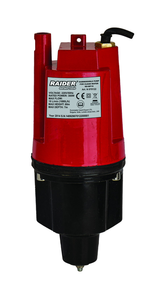 Raider Garden Tools Pompa de apa submersibila 300W, 3/4" 18L/min RD-WP19 (4)