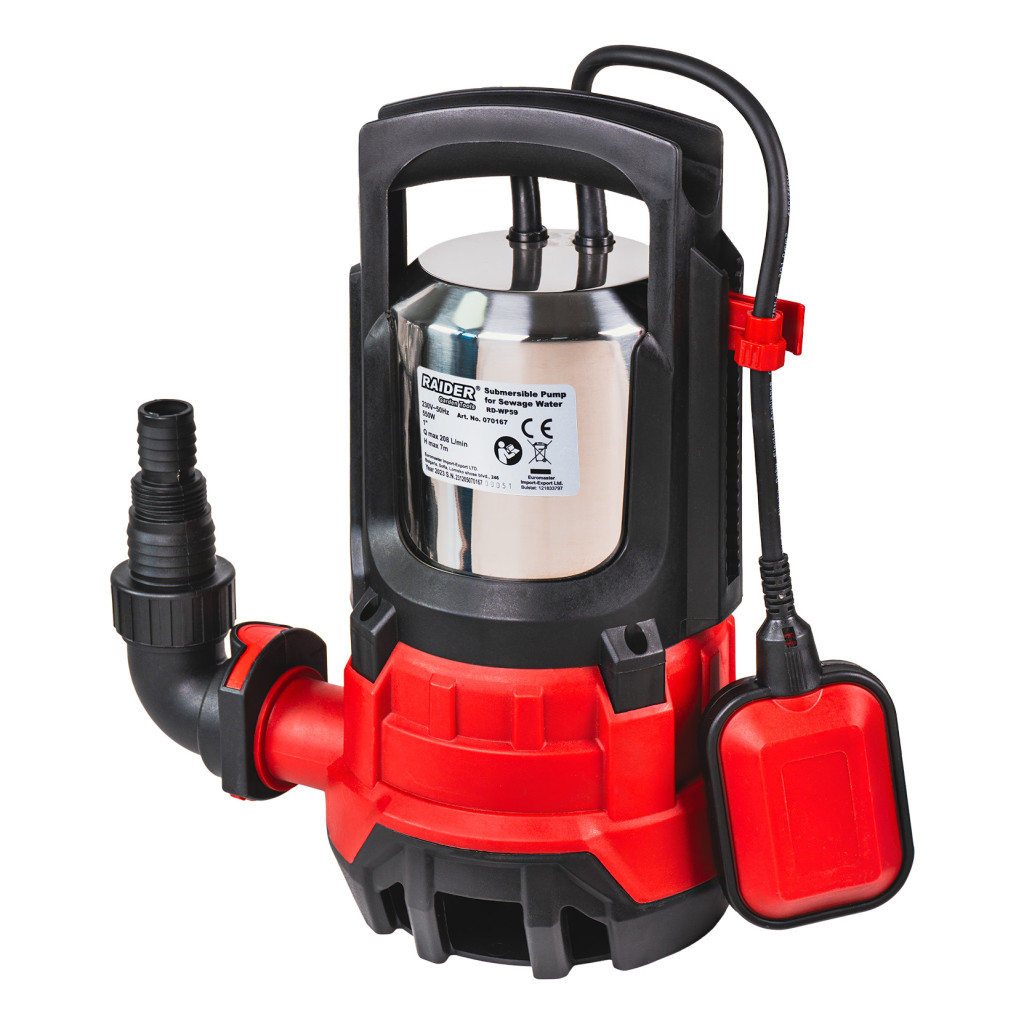 Raider Garden Tools Pompă submersibilă 550W 1" 208L/min 7m INOX RD-WP59
