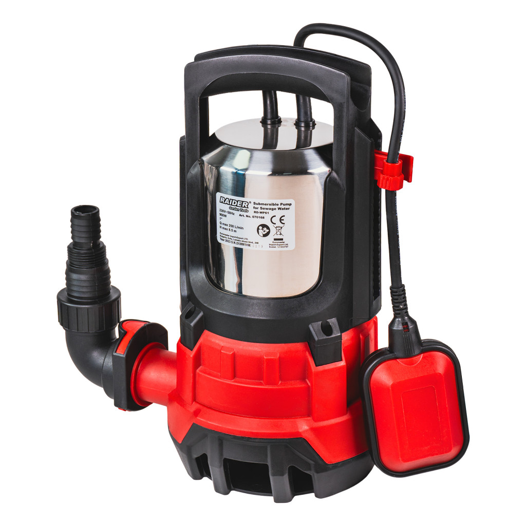Raider Garden Tools Pompă submersibilă 900W 1" 250L/min 8,5m INOX RD-WP61