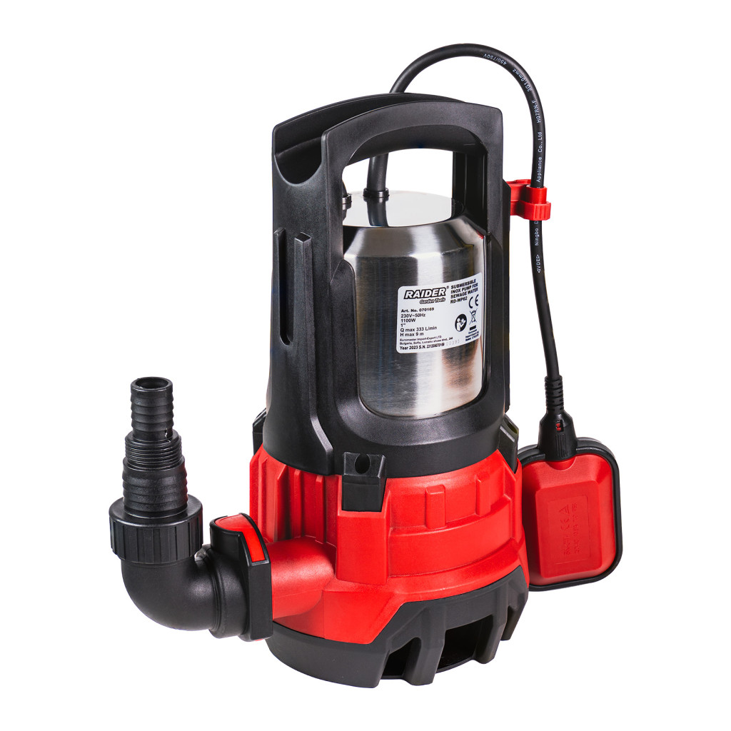 Raider Garden Tools Pompă submersibilă 1100W 1" 333L/min 9m INOX RD-WP62