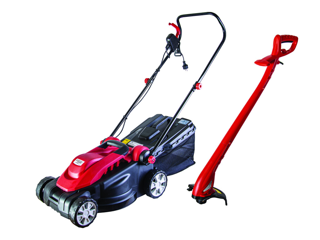 Set masina de tuns iarba 1600W si trimmer 250W RD-LMGT01