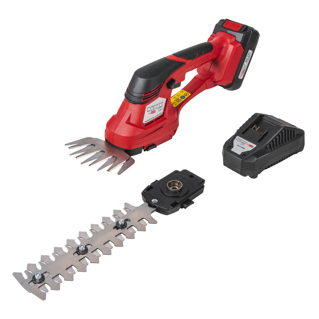 Raider Garden Tools R20 Foarfeca gazon si trimmer gard viu 2in1 2Ah RDP-KGSHT20