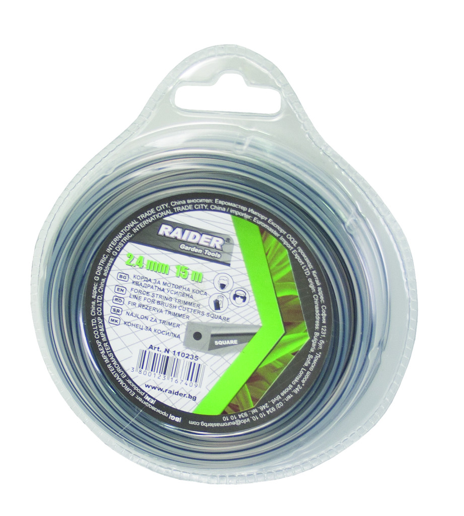 Weed Trimmer Accessories Fir pentru motocoasa profil patrat 2.4 mm х 15m