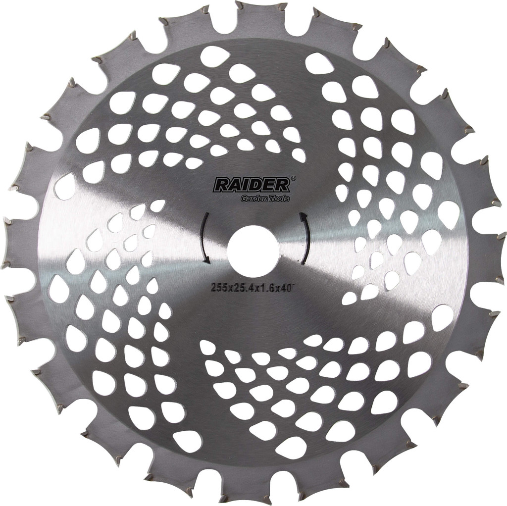 Raider Garden Tools Lama pentru motocoasa, dubla 40 TCT Ø255x25.4 mm