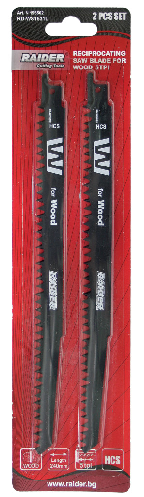 fierastrau sabie parkside Set 2 lame fierastrau sabie lemn 240x19x1.5mm RD-WS1531L