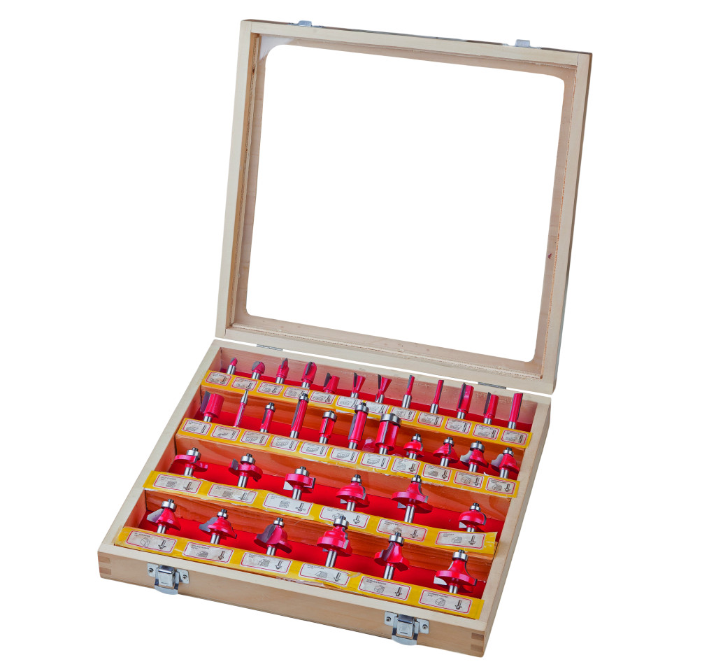 placi spc Freze profilate Router bits ø8mm set 35pcs