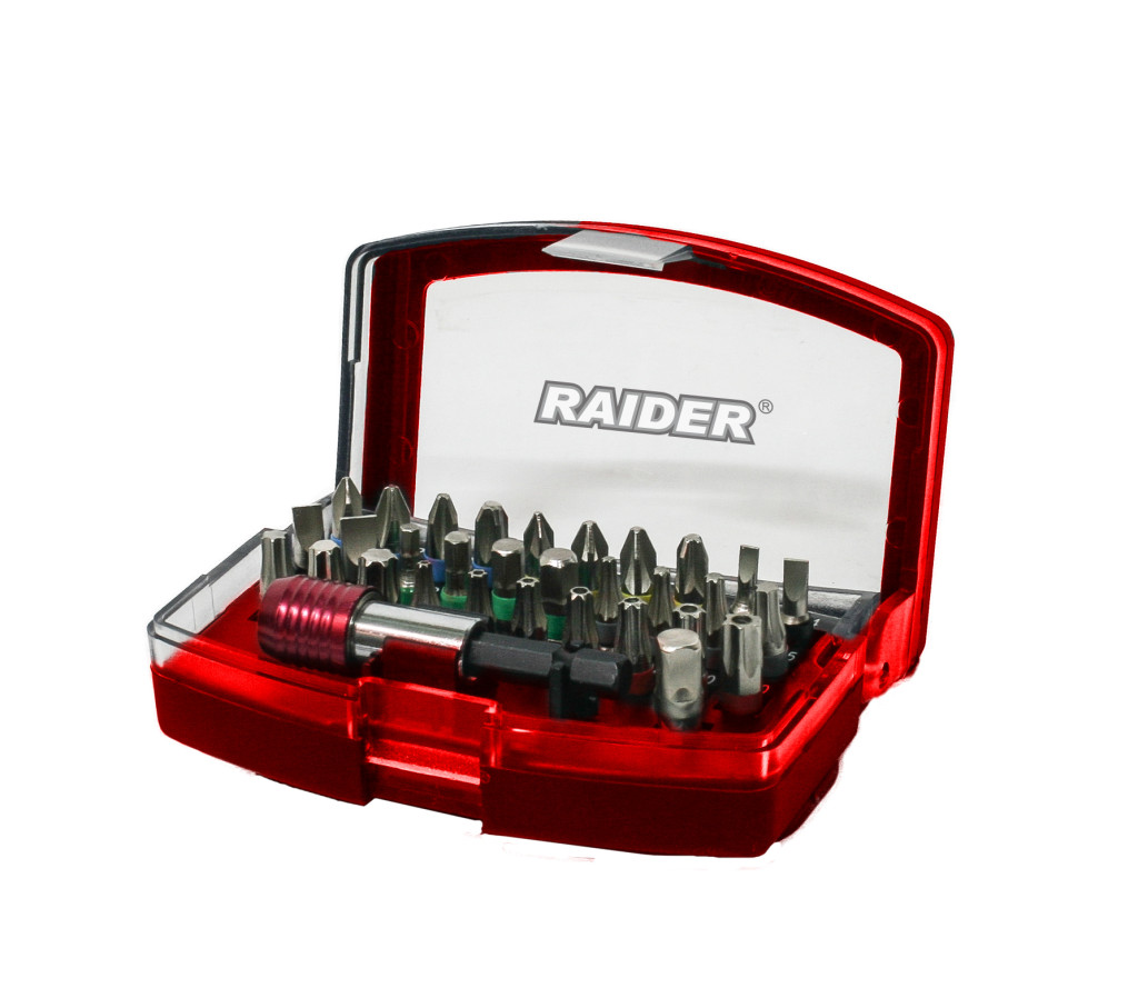 sere si solarii profesionale preturi Set 32 biti si suport magnetic 1/4'' Raider