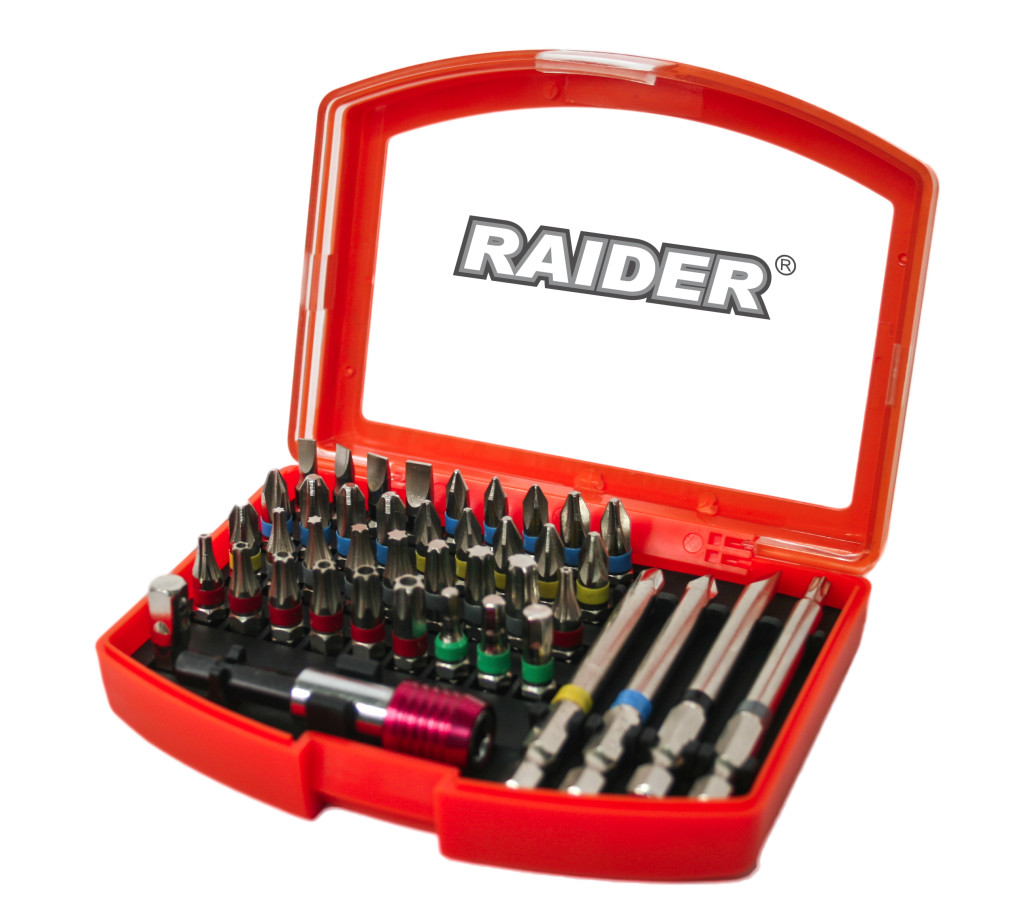 sere si solarii profesionale preturi Set 42 biti si suport magnetic 1/4'' Raider