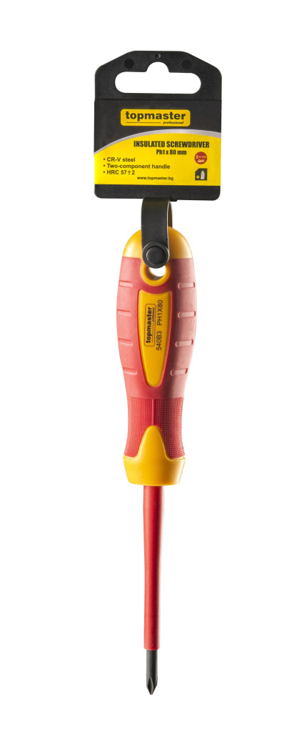 Top Master Pro Surubelnita cruce izolata 1000V Ph1x 80mm CR-V TMP