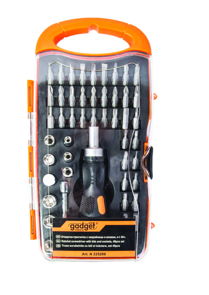 Gadget Set surubelnita cu 49 biti si tubulare GD