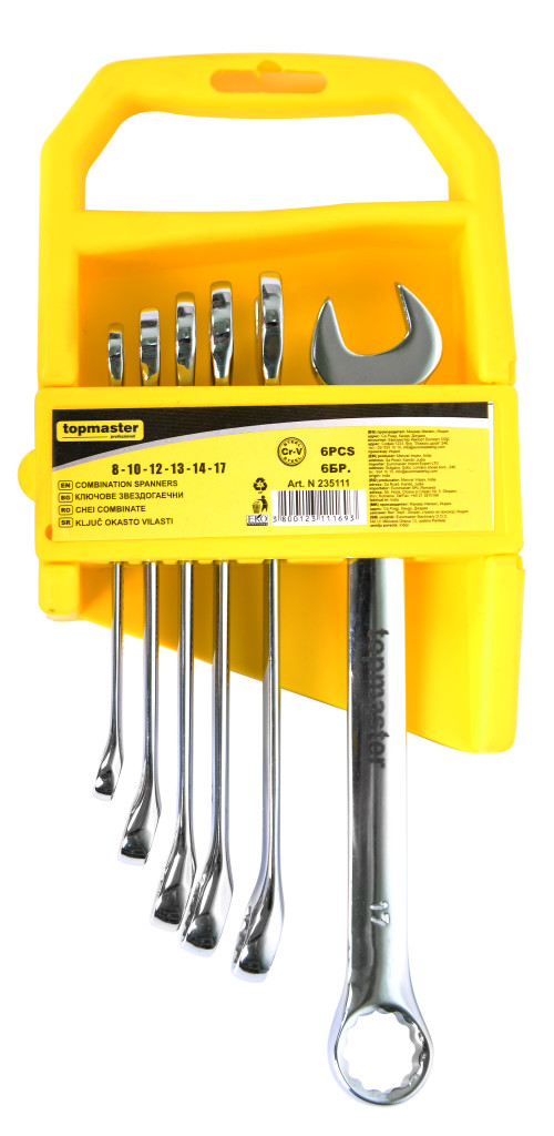 Top Master Pro Chei combinate set 6pcs 8-17mm CR-V TMP