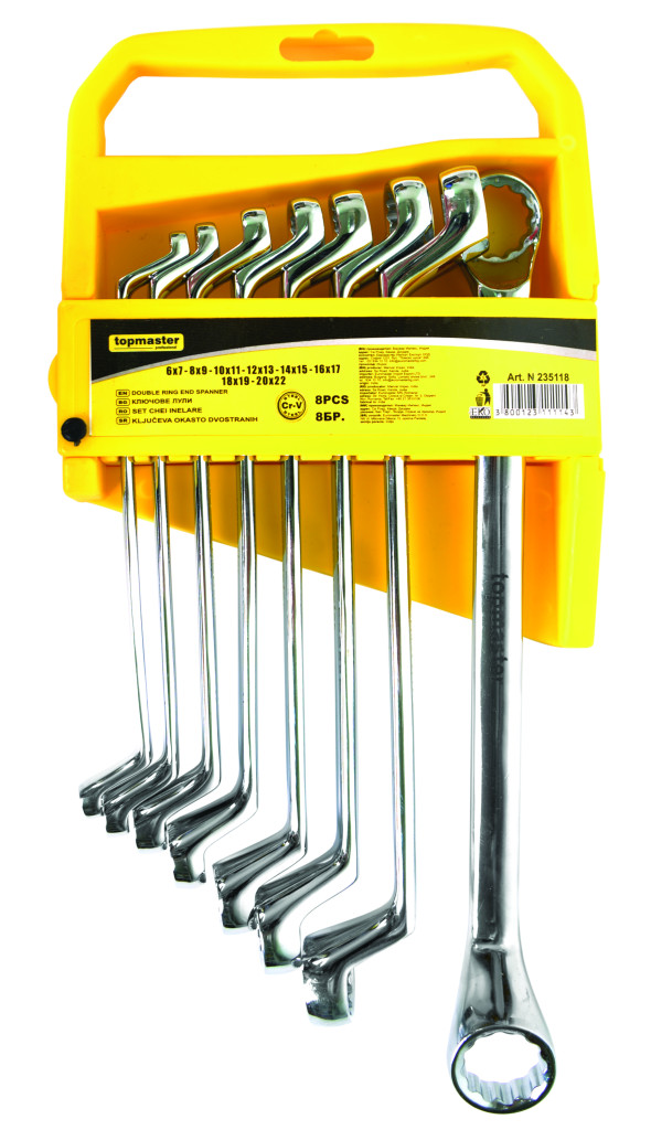 Top Master Pro Chei inelar cotite 6-22mm set 8pcs CR-V TMP