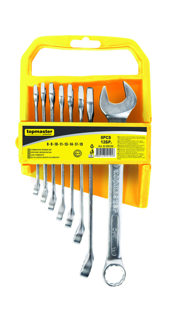 Top Master Pro Chei combinate 8-19mm set 8pcs CR-V PRESS TMP