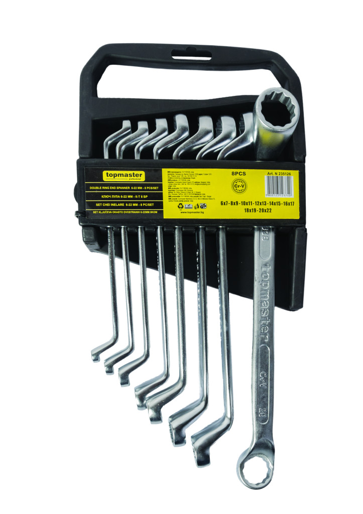 Top Master Pro Chei inelare cu cot 6x22mm set 8pcs CR-V PRESS TMP
