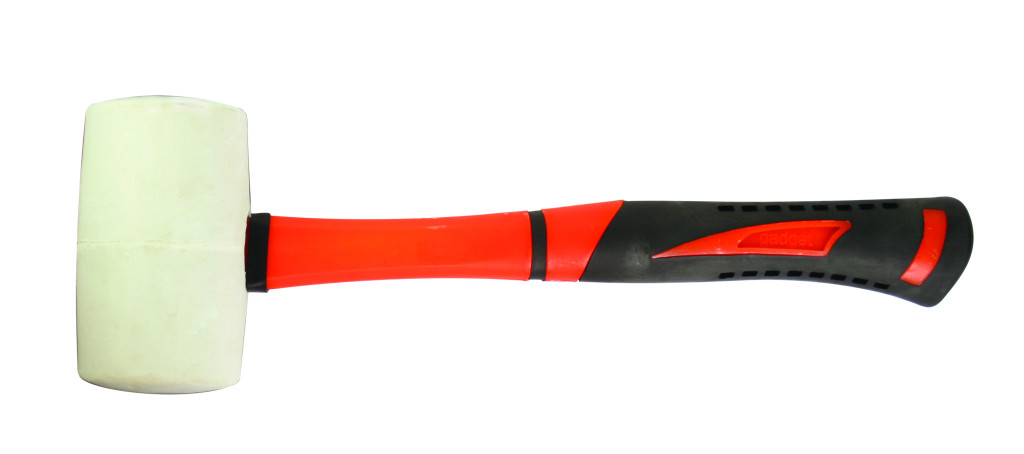 Gadget Ciocan cauciuc alb maner TPR 340g GD