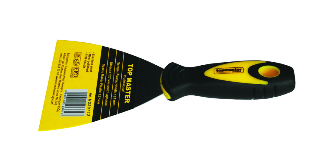 Top Master Pro Spaclu cu maner plastic 125mm TMP