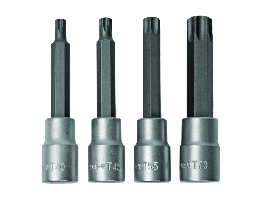 Top Master Pro Set 4 biti torx act.1/2" T40-T70 100mm CR-V TMP