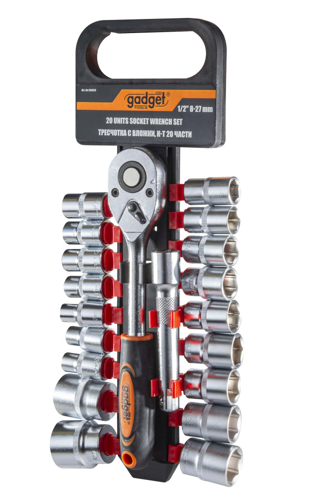 Gadget Set tubulare 20 buc 1/2" 8-27mm GD