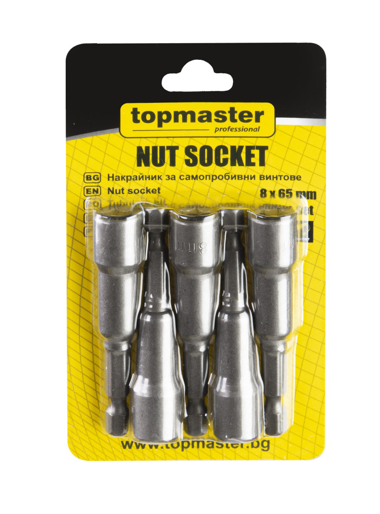 Top Master Pro Set 5 biti cu tubulara 8x65 mm TMP