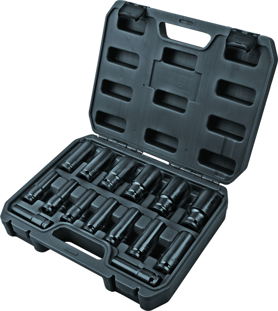 Top Master Pro Set 15 chei tubulare lungi de impact 1/2" 10-32mm TMP