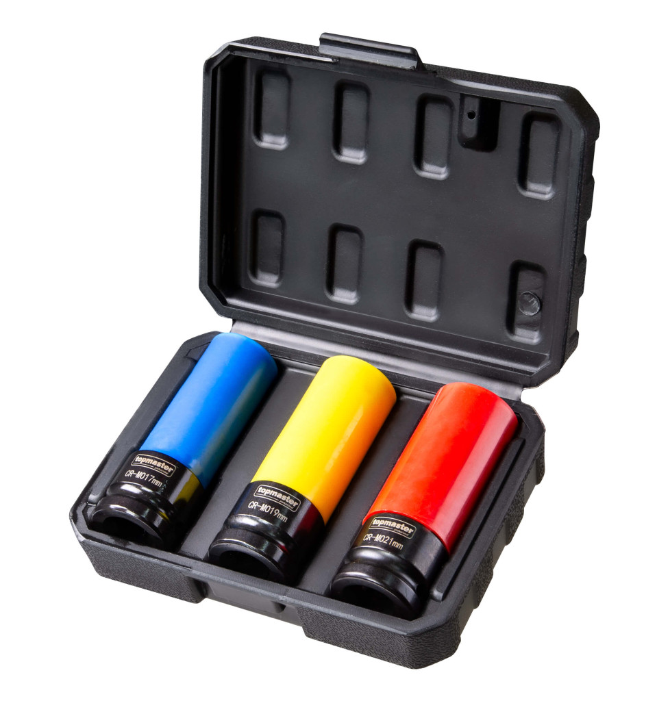 Top Master Pro Cheie tubulara impact adanca 3 buc. 17, 19, 21mm TMP