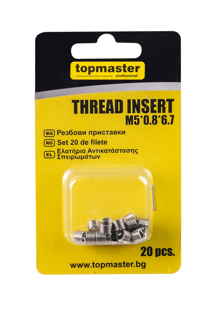 Top Master Pro Set 20 de filete M5*0.8*6.7,TMP