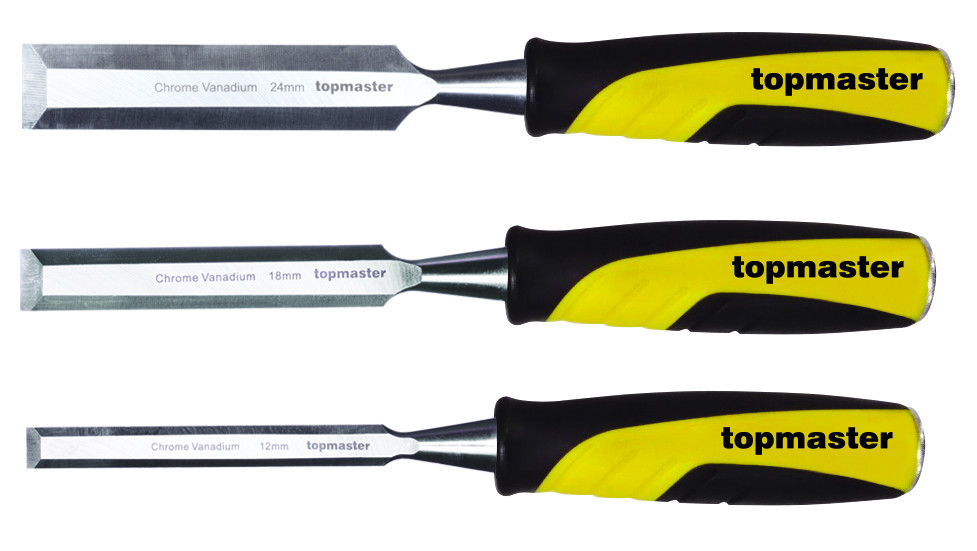 Top Master Pro Set 3 dalti pentru lemn (12 . 18 . 24 mm) 65 Mn TMP